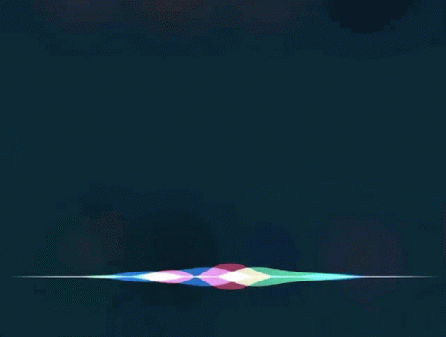 The pulsing animation that displays when users say Hey Siri.